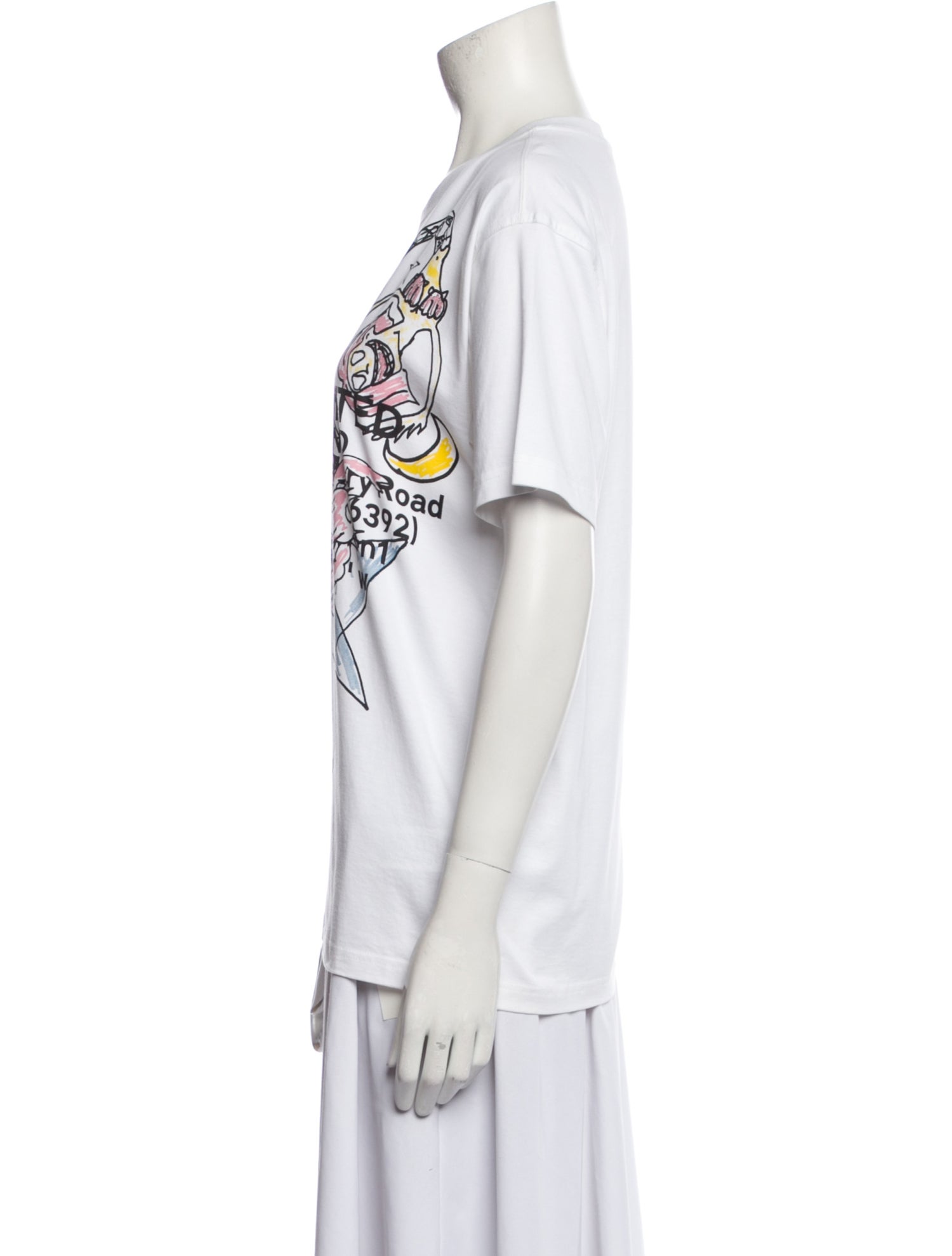 Burberry Printed Scoop Neck T-Shirt